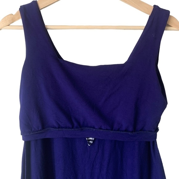 Miik Bamboo Reversible Sleeveless Tank Dress Bra Shelf Blue Striped Detail Small - Picture 9 of 9